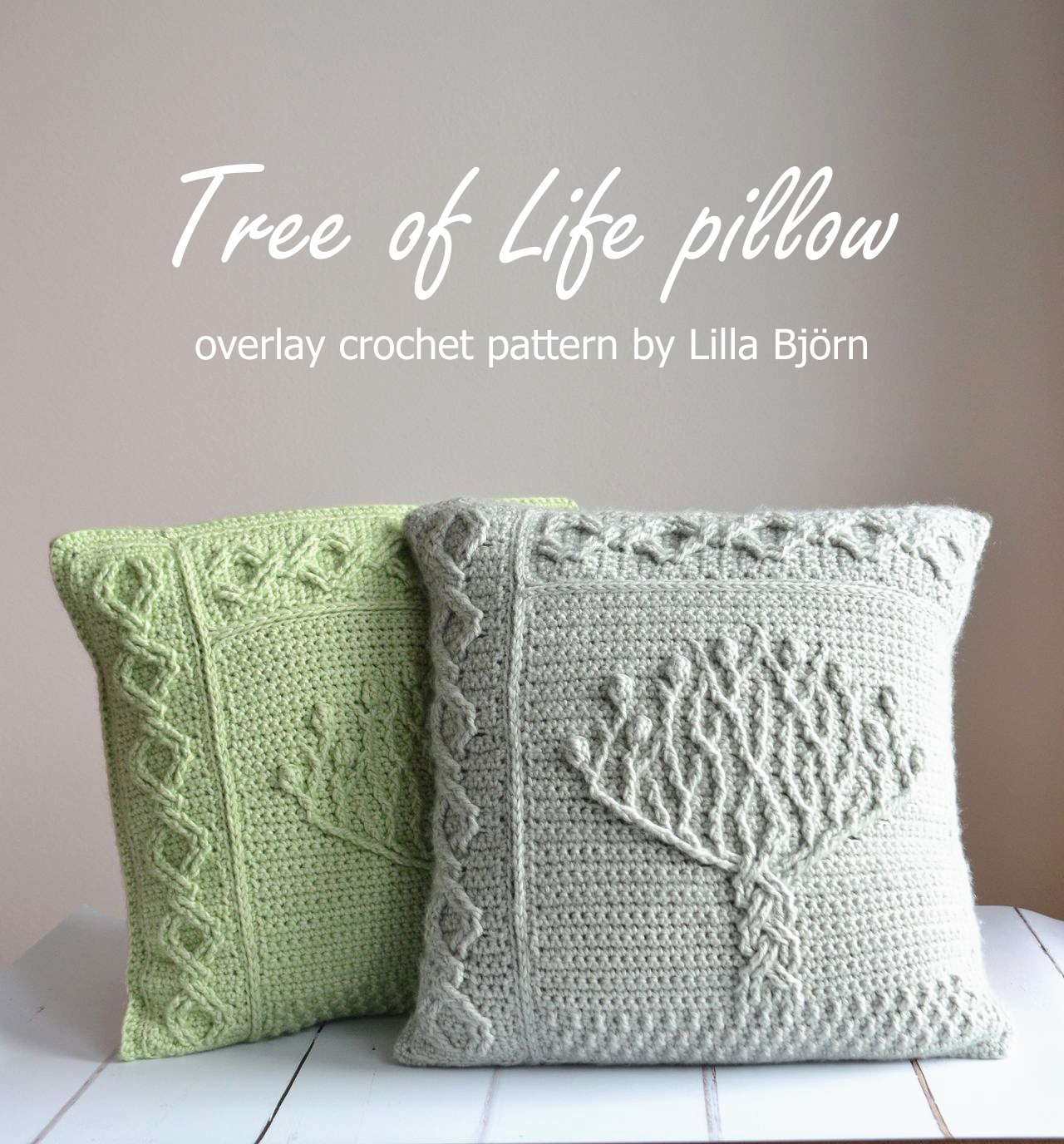 Tree of Life pillow – new overlay crochet pattern